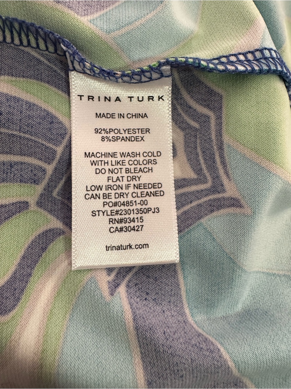 Trina Turk Juju Abstract Print Halter Mini Dress Size M - Picture 3 of 5